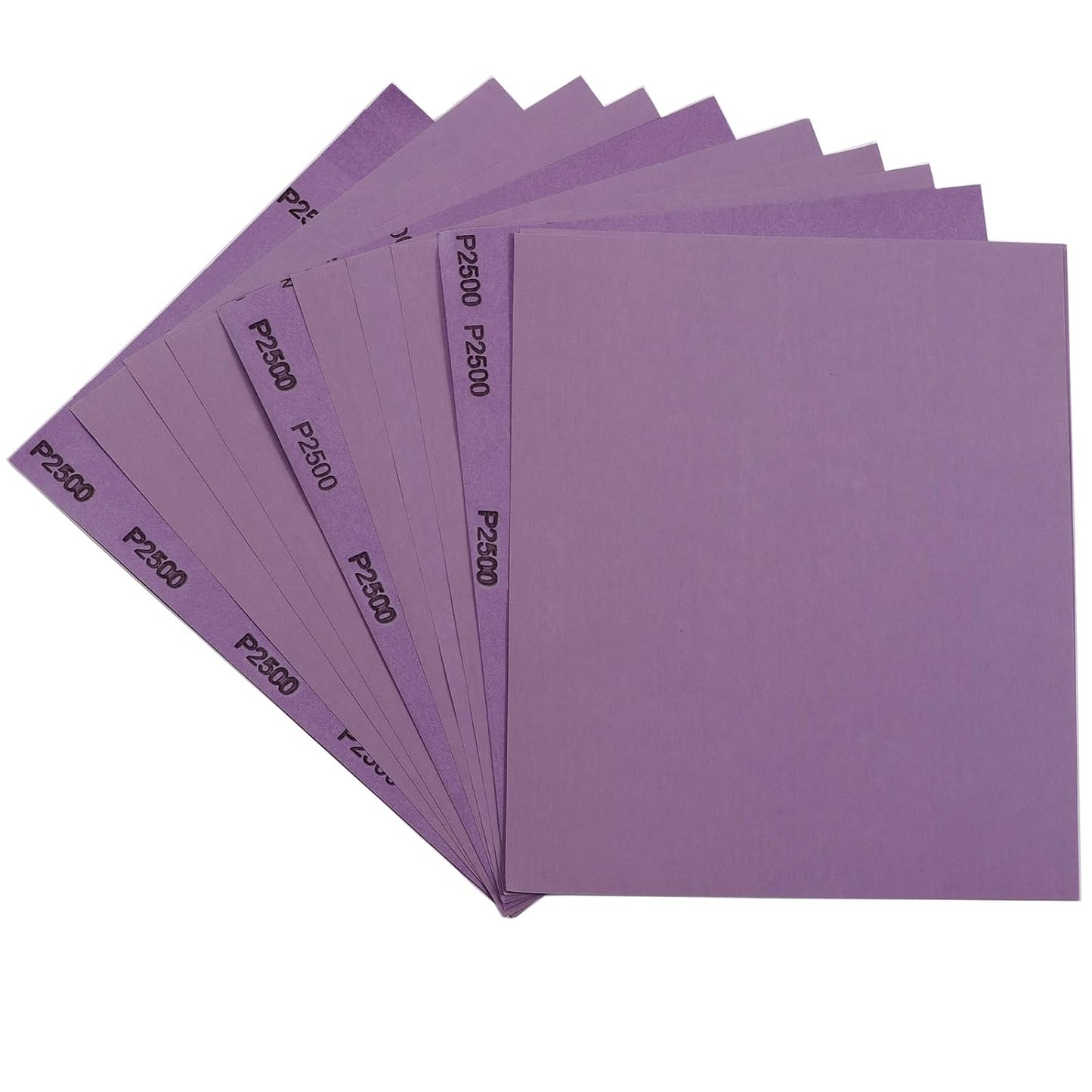 Sandpaper 15Pcs, 2500 Grit Sandpaper, Wet Dry Sandpaper Sheets 9 X 11 Inch, White Fused Alumina Abrasive, Fine Sander Paper for Wood Furniture Finishing, Metal Sanding, Automotive Polishing