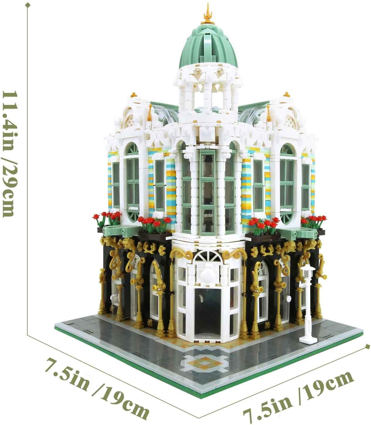ZenithFlow Street View Building Blocks Kit, Gem Store Mini Blocks Construction Toys European Architecture Model House Store Building Set, Idea Gifts Home Decoration Collection for Adults 3115 PCS