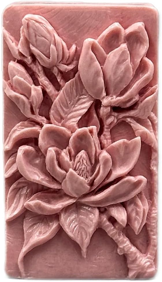 Magnolia Silicone Mold for SOAP Making, Candle, Resin and Other Crafts Flower