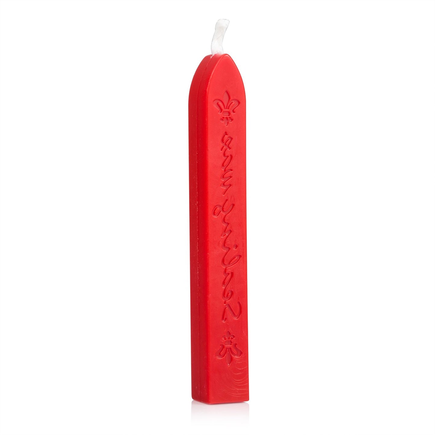 Mceal Sealing Wax Stick with Wick Flower De Luce of France Retro 10 Pieces Pack(Barn Red)