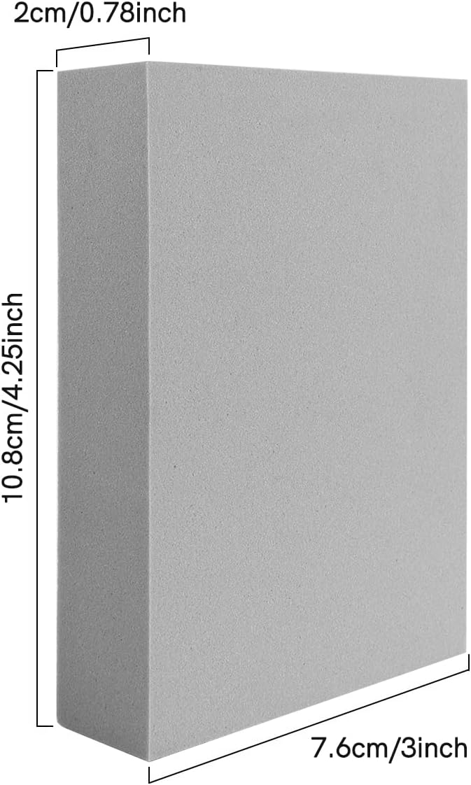 BAOFALI 8 Pcs Stamping Foam Grey Moldable Foam Stamps Plastic Dry Foam Stamp Pad Cut and Dry Foam Stamping Foam Block for Sculpture, Modeling, DIY Arts and Handicrafts Projects