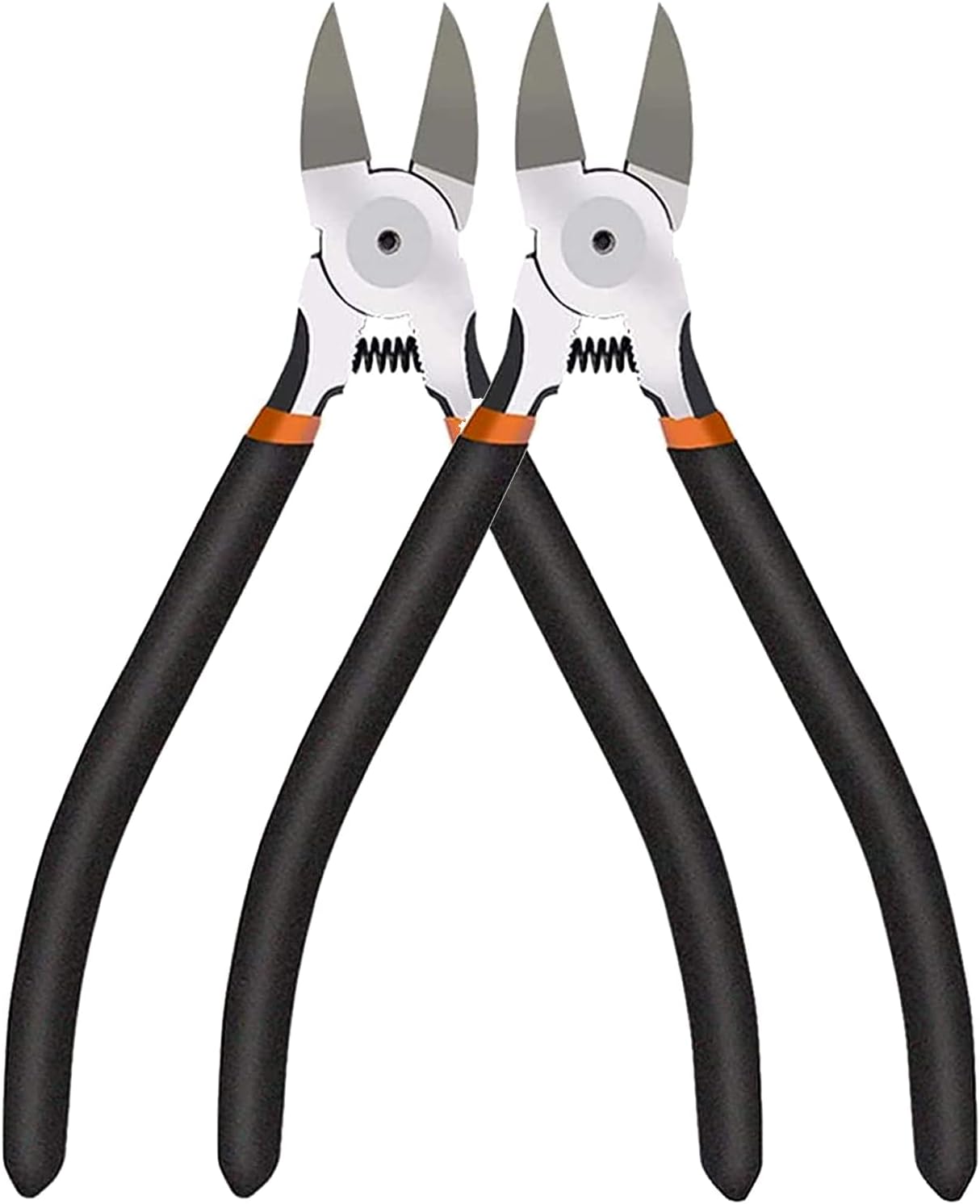 BOENFU Wire Snips Floral Wire Cutter Jewelry Wire Snippers 6 Inches 2 Pack Flush Cut Pliers Side Cutters Metal Cutting Tool for Crafting, Floral, Artificial Flowers, Chicken Wire, Electrical