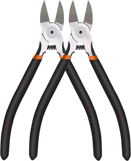 BOENFU Wire Snips Floral Wire Cutter Jewelry Wire Snippers 6 Inches 2 Pack Flush Cut Pliers Side Cutters Metal Cutting Tool for Crafting, Floral, Artificial Flowers, Chicken Wire, Electrical