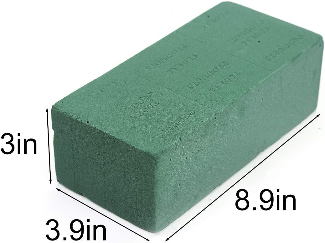 3PCS Floral Foam Bricks, Florist Flower Foam Green Blocks Flower Arrangement Brick Supplies for Florist Craft