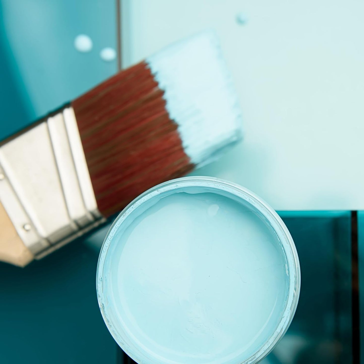 Dixie Belle Paint Company Chalk Finish Furniture Paint - Dixie Belle Blue (4oz) - Matte Sky-Blue Chic Chalk Mineral DIY Furniture Paint