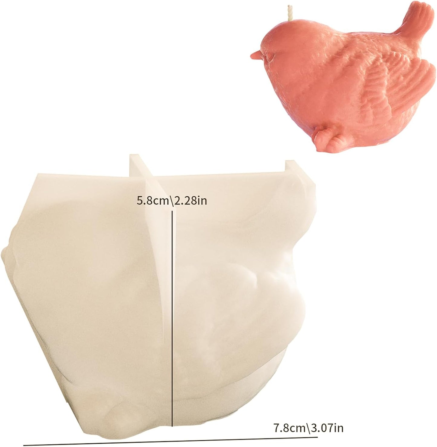 Animal & Bird Resin & Silicone Candle Mold Set - 3D Animal Mold for Home Decor & Candle Making