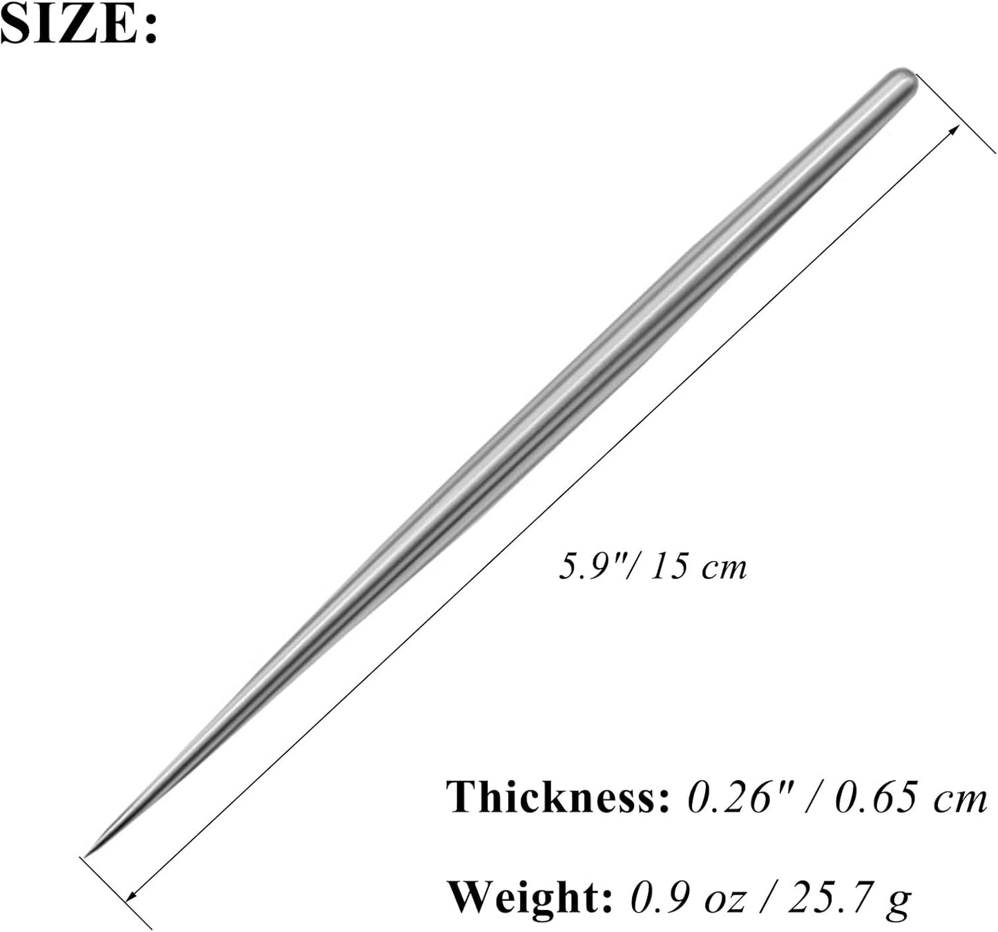 1 PCS Clay Needle Tools Sculpting Ceramics Pottery Carving Tools for Model Clay Supplies,Stainless Steel Ceramic & Pottery Needle Tools 5.9 Inch Texture Needle Pottery Scoring Tool,Silver, LXLVOUEG