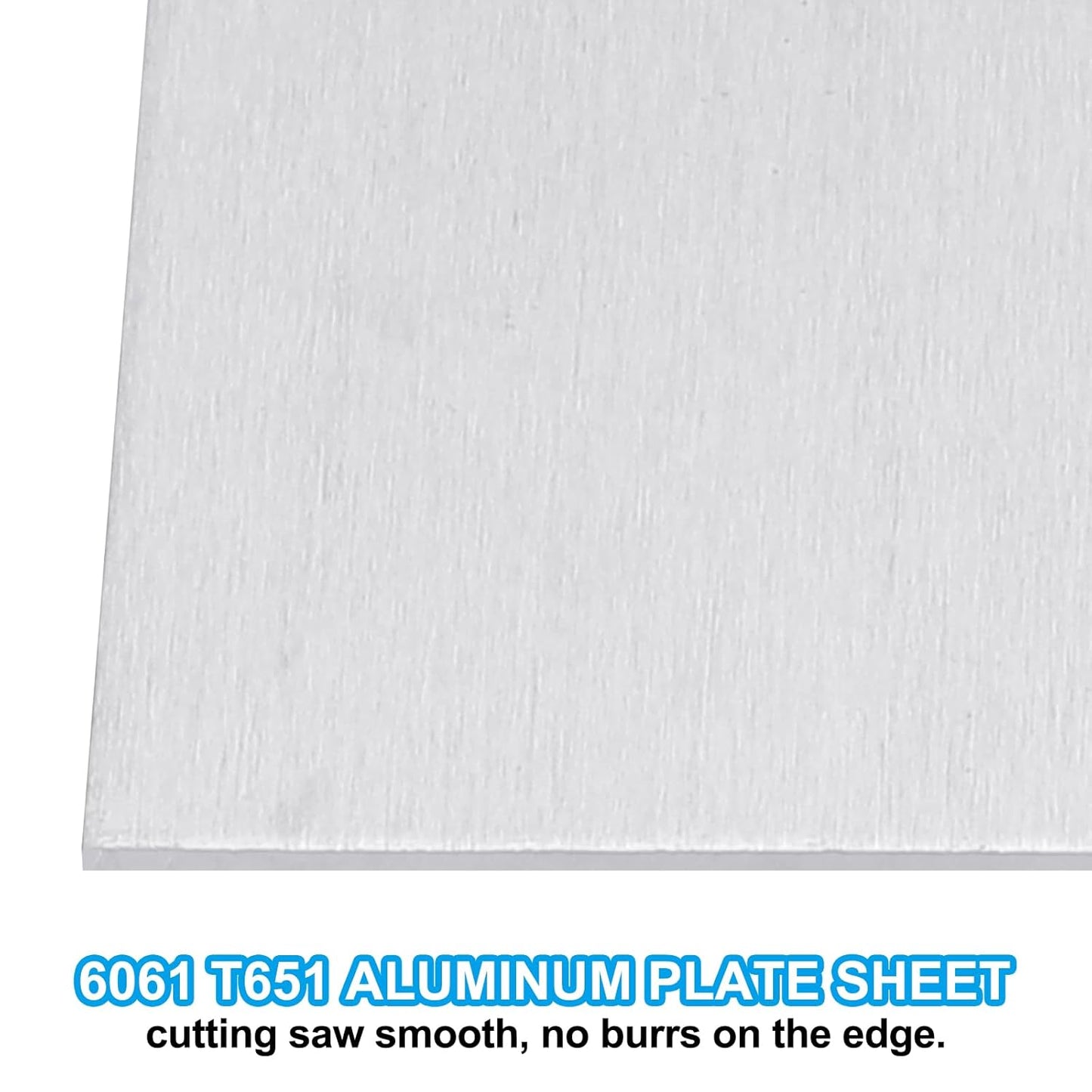 PATIKIL 6061 T651 Aluminum Sheet Metal 12 x 12 x 1/32(0.0315") Inch 2Pcs Flat Plain Aluminum Plate Covered Stock with Protective Film, Heat Rectangle 0.8MM for Lndustry Crafting