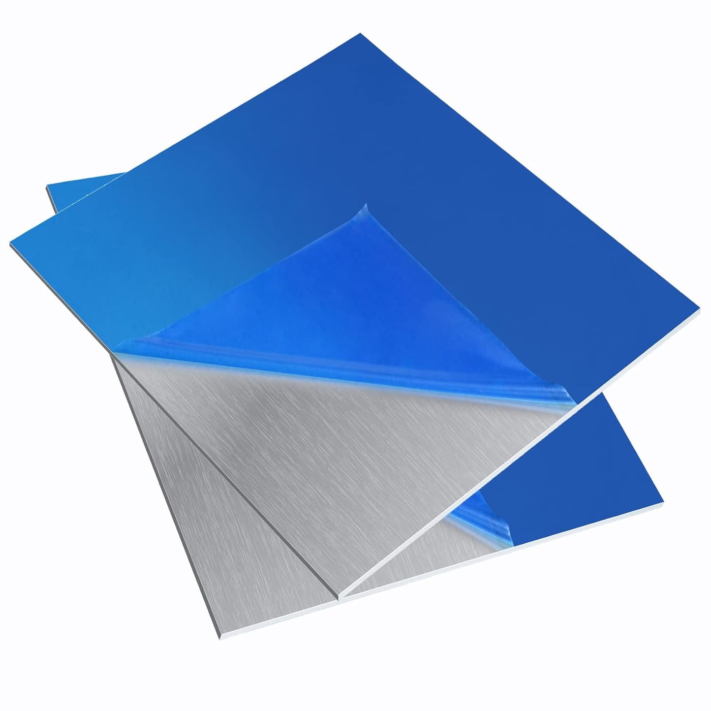 2 Pieces 6061 T651 Aluminum Sheet Metal 6 x 6 x 1/16Inch Thickness Rectangle Metal Plate, 1.5mm Aluminum Sheet, Plate for Crafting, Industry