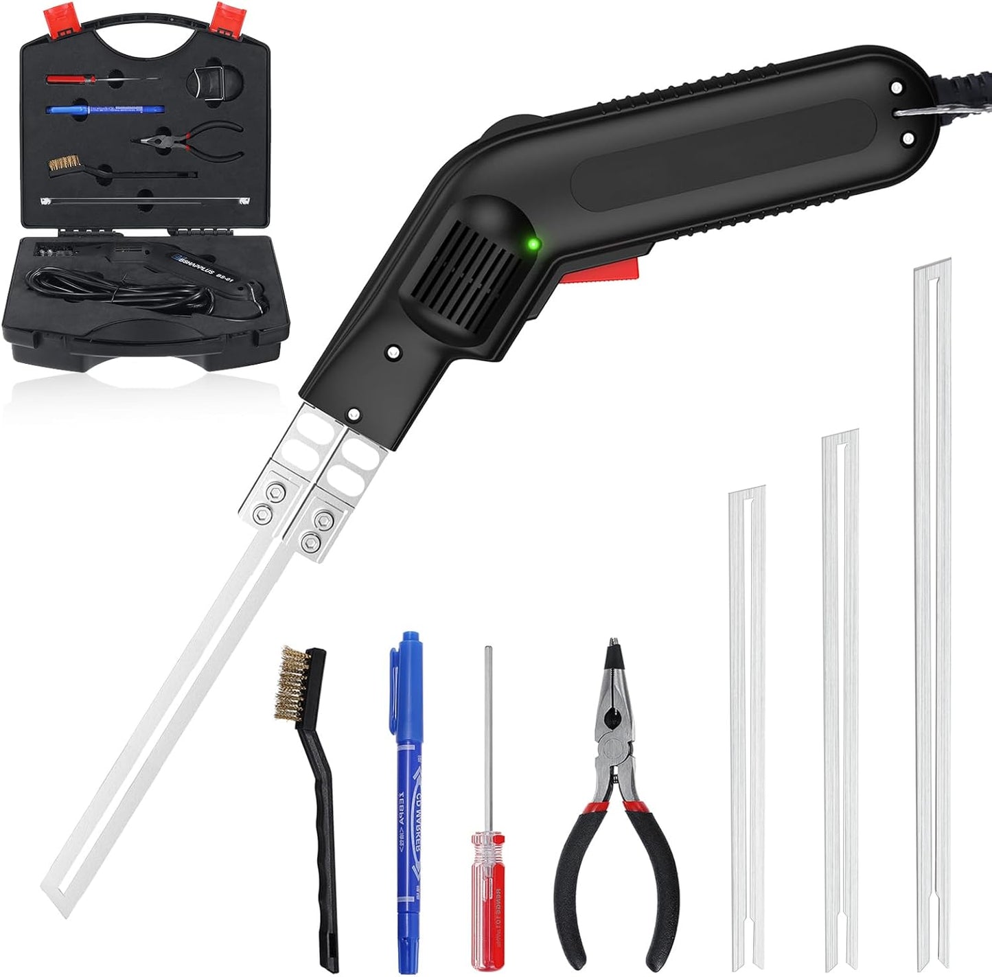GOCHANGE Hot Knife Foam Cutter, 110V / 240W Professional Electric Styrofoam Cutting Tools for Cutting Nylon Rope, Fabric, Medium & Low Density Foam with Portable Case