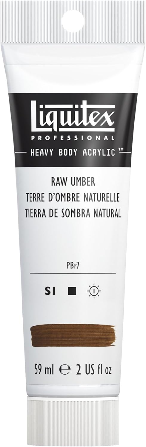 Liquitex Professional Heavy Body Acrylic Paint, 2-oz (59ml) Tube, Raw Umber