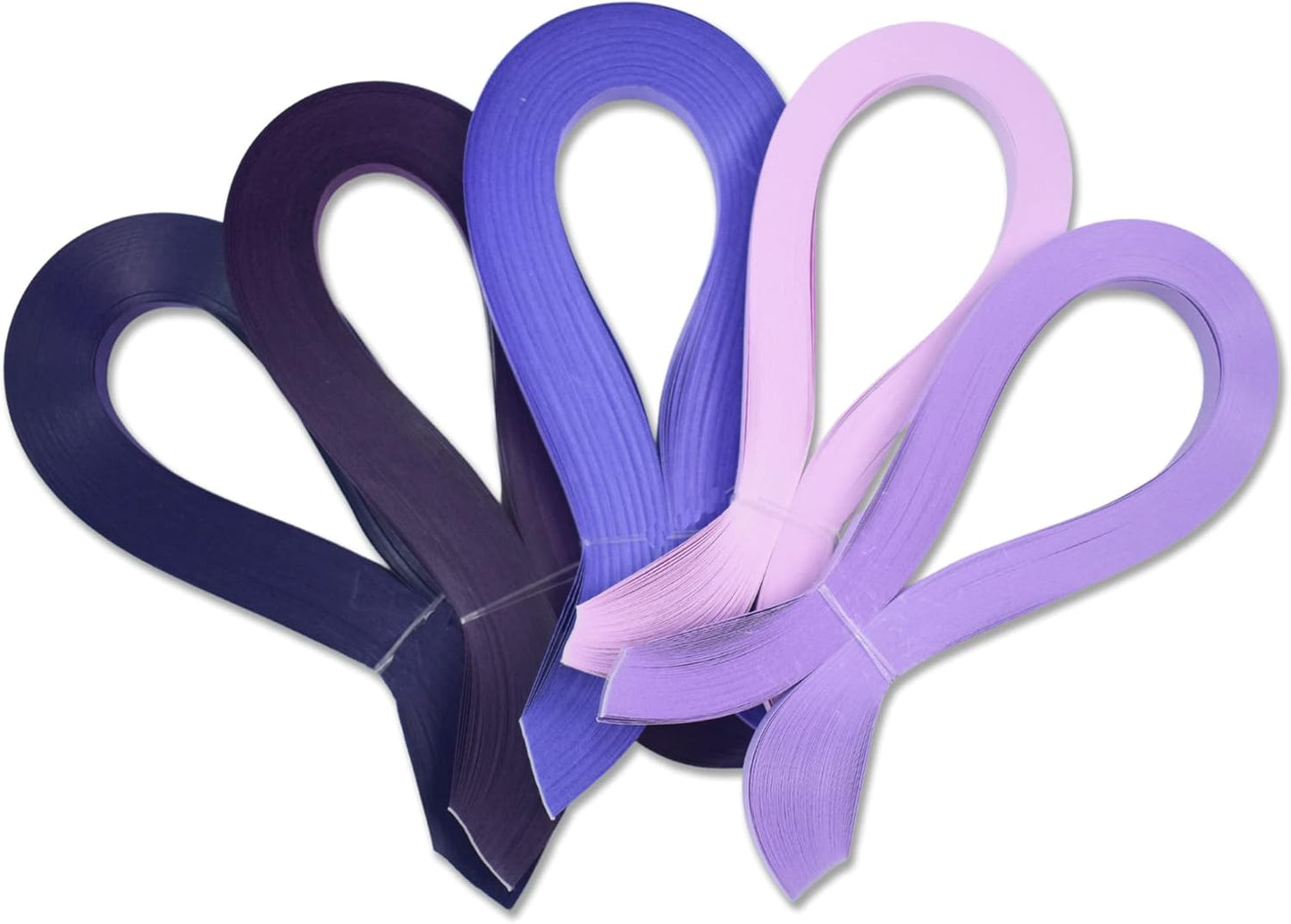 CrafTreat Purple Quilling Paper Strips for Craft Work - 500 Quilling Strips 5mm 30 CM Length - Paper Quilling for Decorating Cards, Gift Bags, Picture Frames and Scrapbooking