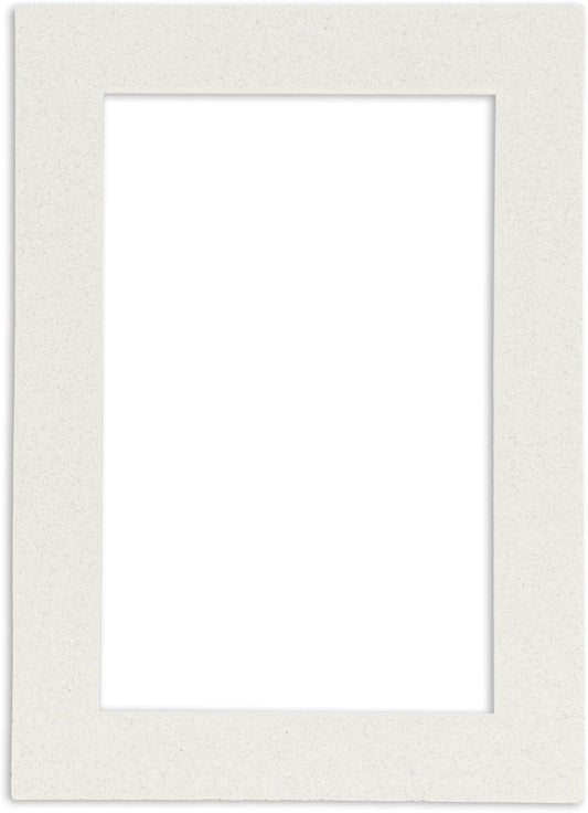 Poster Palooza 11x14 Mat Bevel Cut for 8.5x11 Photos - Acid Free Oyster Shell White Precut Matboard - for Pictures, Photos, Framing - 4-ply Thickness