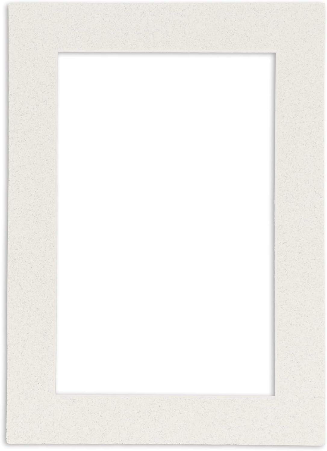 Pack of 25 Acid Free 8.5x11 Mats Bevel Cut for 7x9 Photos - Oyster Shell White Precut Matboards With Backing Boards and Clear Photo Mat Bags For Pictures, Photos, Framing - 4-ply Thickness