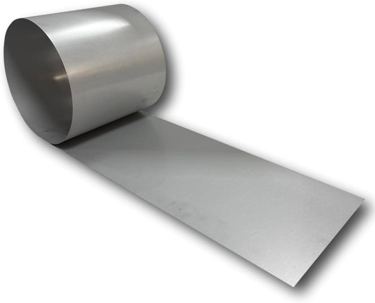 Eagle 1-24 Gauge KYNAR 500 Sheet Metal Flashing Rolls-10 FT Long-Heavy Duty-Commercial Grade-Roofing Flashing, Fascia Cover, Coping Cap-Multiple Sizes (6" x 10 FT, Paintable Steel)