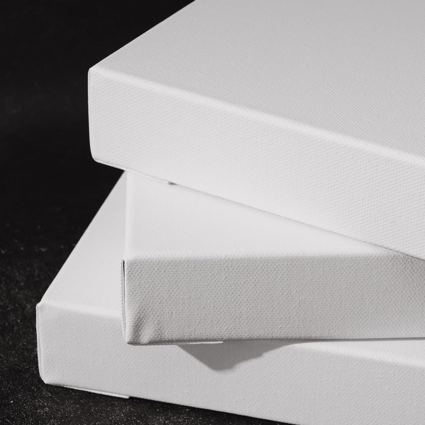 PHOENIX 6x8 Inch 4 Pack Gallery Canvas - Small 1.5 in Thick Canvases for Painting - Deep Edge 100% Cotton 11 Oz. Gesso Primed White Blank Professional Canvas Oil & Acrylic Paints