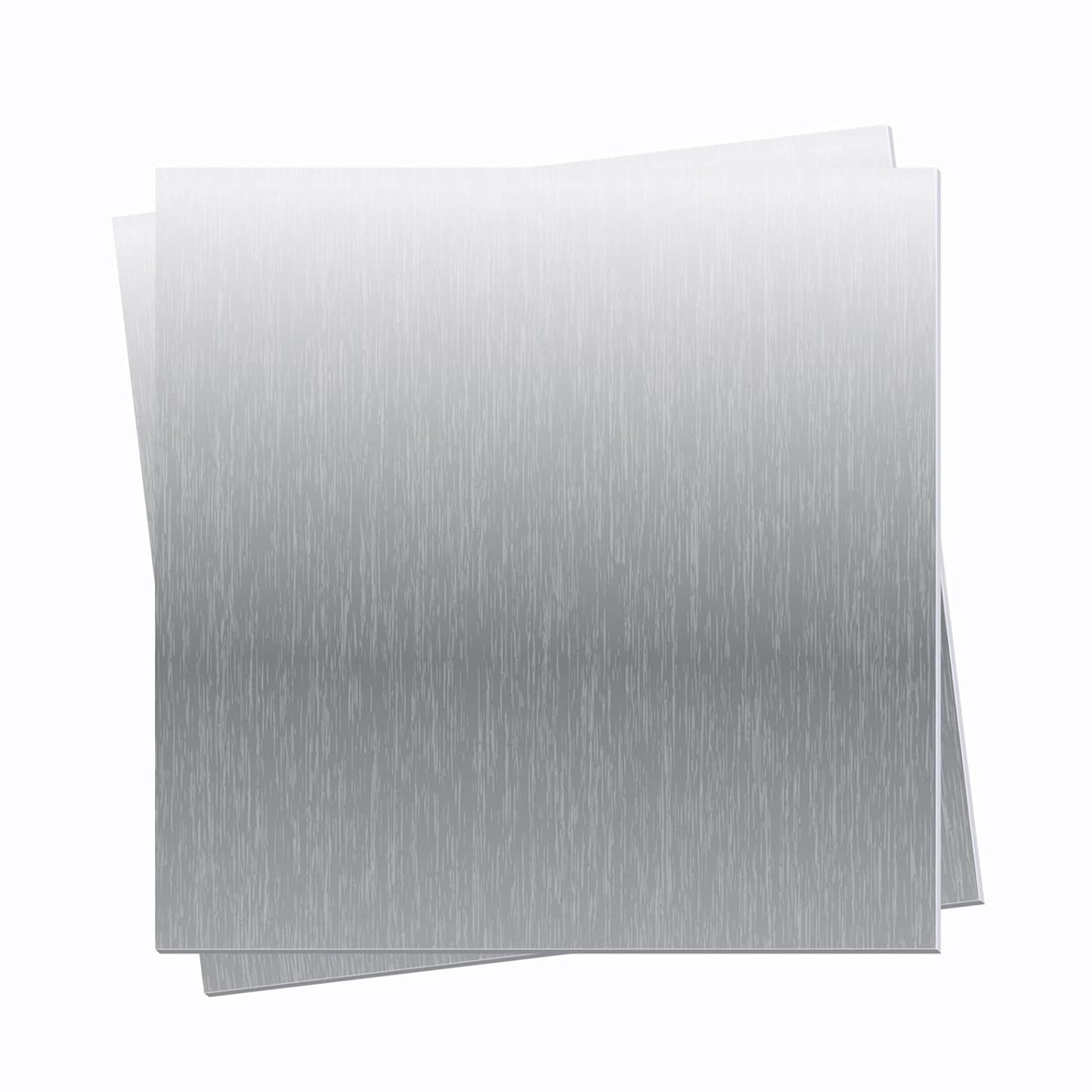 2 Pieces 6061 T651 Aluminum Sheet Metal 6X 6x0.02(24Gauge) Inch Rectangle Metal Plate, 0.5mm Aluminum Sheet, Plate for Crafting, Industry