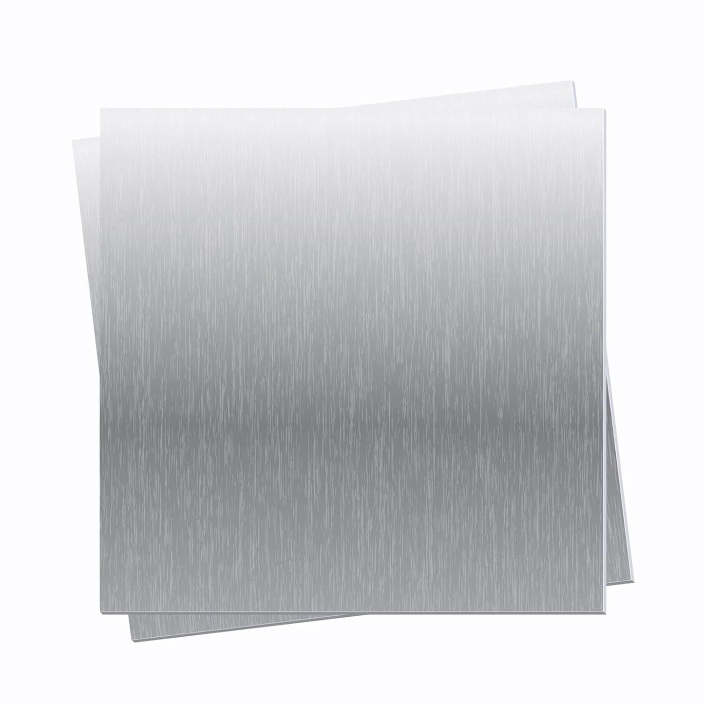 2 Pieces 6061 T651 Aluminum Sheet Metal 6 x 6 x 1/16Inch Thickness Rectangle Metal Plate, 1.5mm Aluminum Sheet, Plate for Crafting, Industry