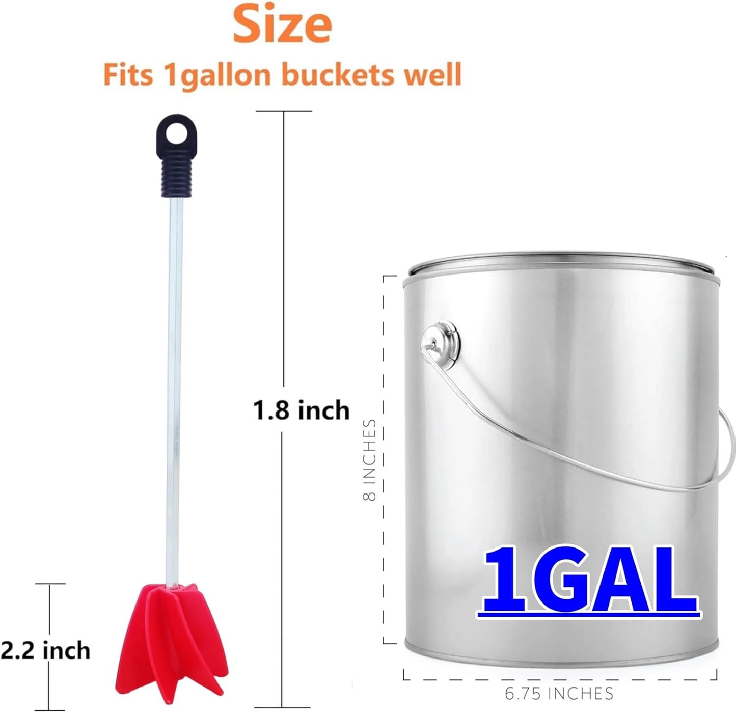 3 Sizes/6 Pack Paint Mixer,11.8 Inch, 1 Gallon Paint Mixer for Drill, Resin Mixer, Epoxy Mixer, Paint Stirrer for Drill, Drill Mixer Attachment, Epoxy Resin Mixer, Drill Paint Mixer