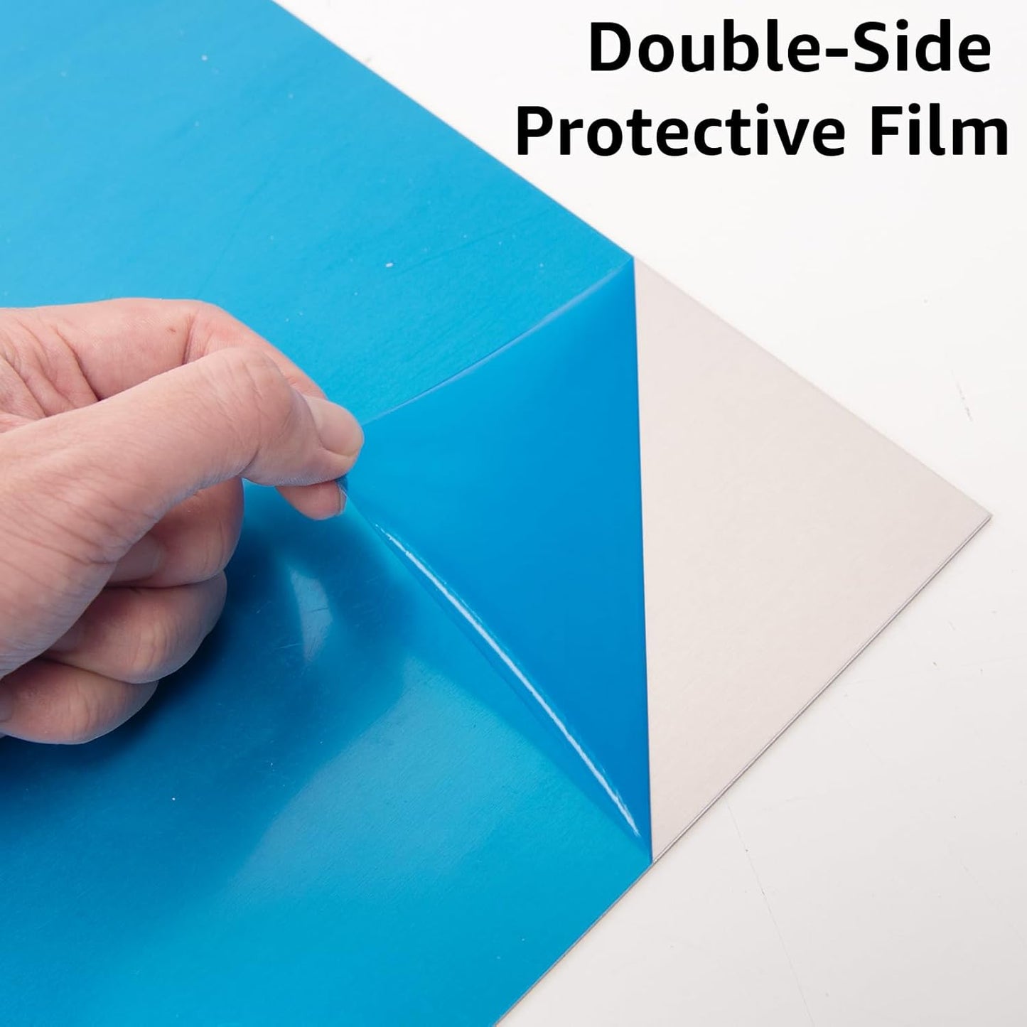 6061 T651 Aluminum Sheet Metal 6" x 12" x 1/16" (0.06") Rectangle Metal Plate Covered with Protective Film, 1.5mm Flat Aluminum Plate for Crafting and Industry