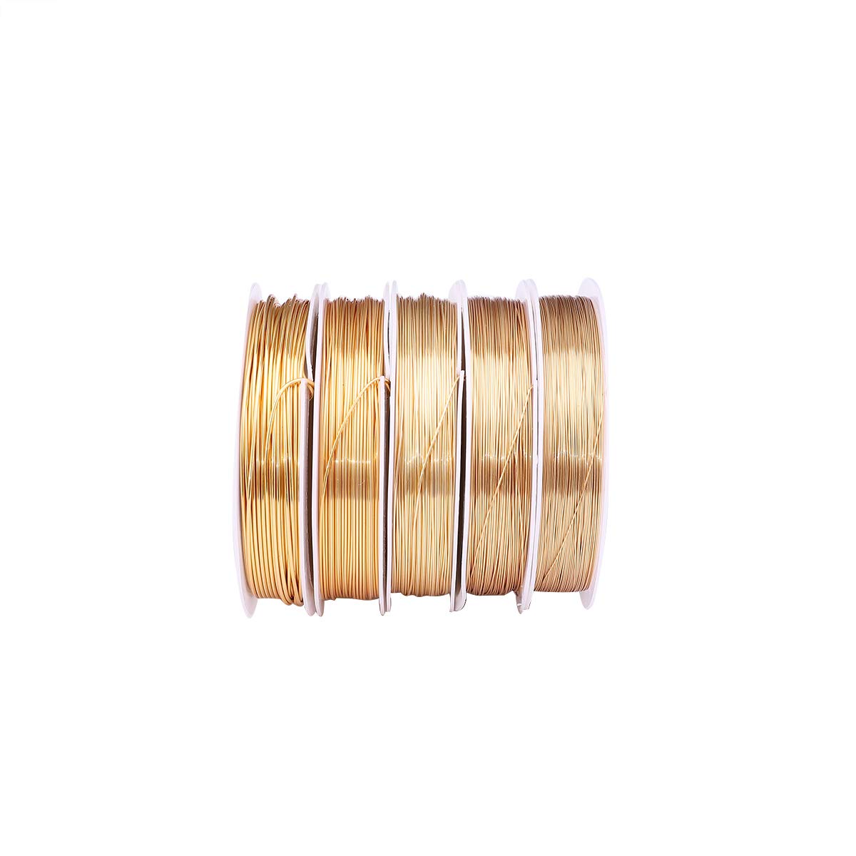 KC Gold Copper Wire 0.4mm Bead Cord for Bracelet Necklace Charm Beading Jewelry Making 27yard