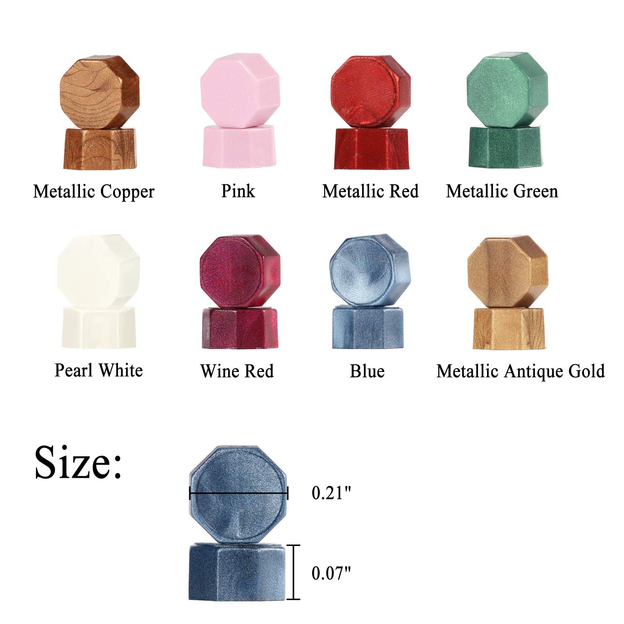 Yoption 360Pcs Metallic Green Sealing Wax Beads, Hexagon Wax Seal Beads with 4Pcs Tea Candles and 2 Melting Spoons for Wedding Invitations, Wine Packaging, Gift Wrap, Envelopes