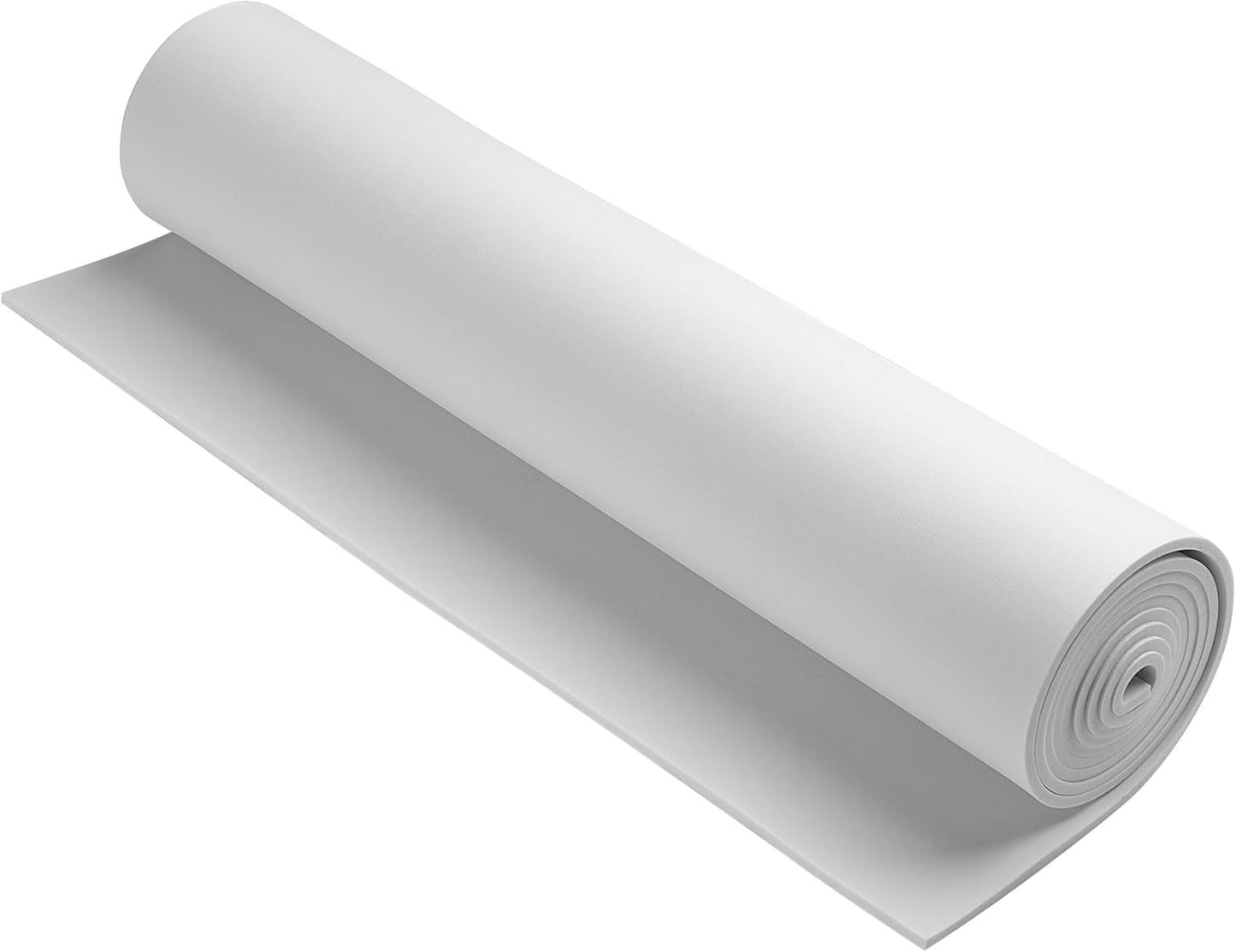 AMZQNART EVA Foam 4mm, Cosplay Foam 16x59 inch White, High Density 90 kg/m³, for Craft Projects Cosplay Costumes, Fake Weapons, Decorations, Christmas, Easter, Thanksgiving, etc.