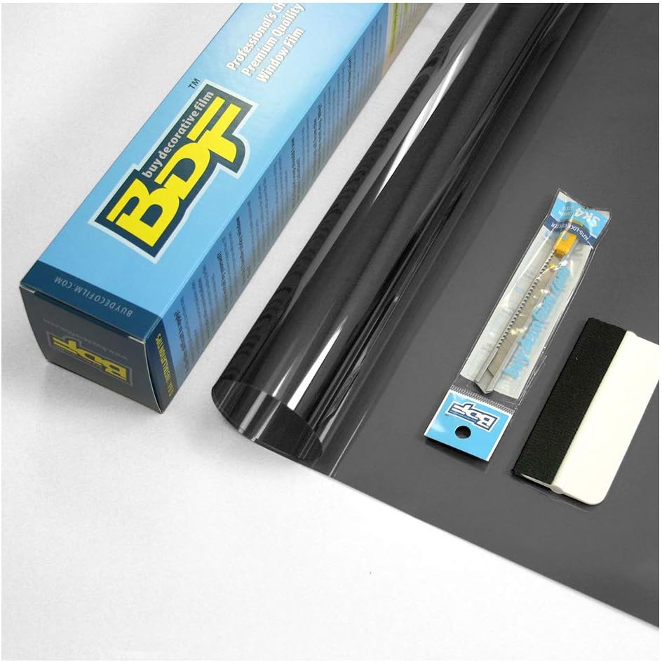 BDF EXNA20 Exterior Window Film Daytime Privacy and Heat Control Natural Black 20 (Dark) - 30in X 14ft