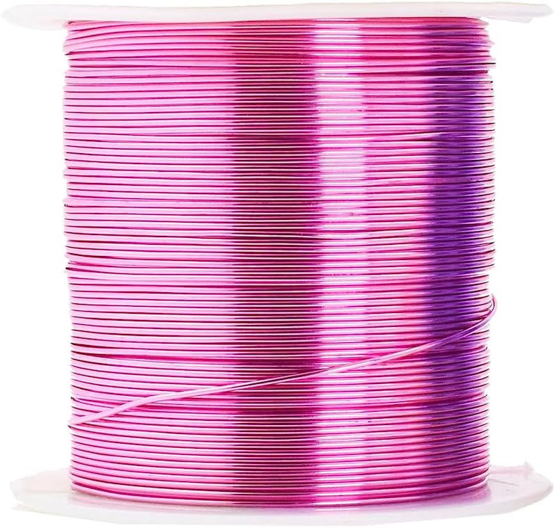 Mandala Crafts 16 Gauge Anodized Aluminum Craft Wire for Jewelry Making - 400 FT Colored Flexible Pastel Wire - Bendable for Bonsai Armature Crafting Sculpting