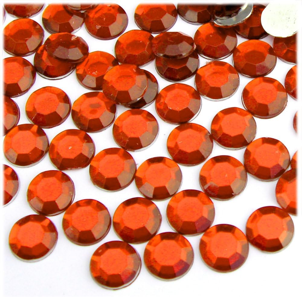 The Crafts Outlet 144pc Rhinestones Round 10mm - Flatback Emerald Green EGR