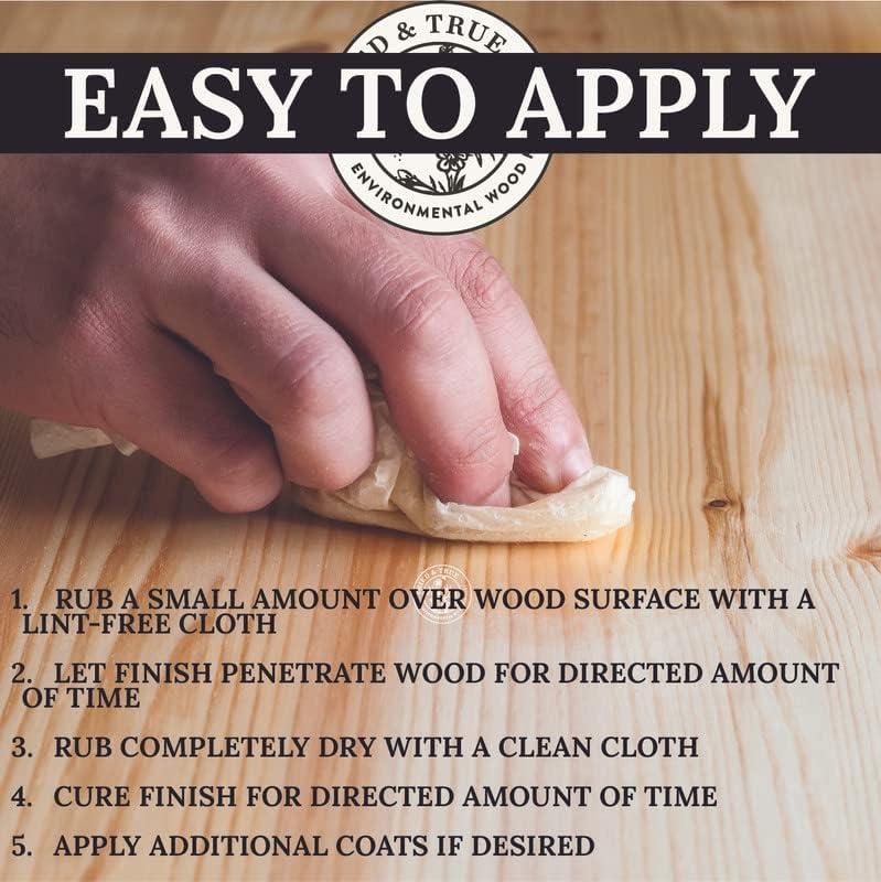 Tried & True Superior Varnish Oil Wood Finish, Gallon - Natural Pine Resin & Linseed Oil, Ideal for Interior Furniture, Tables, Countertops - Non-Toxic, Scratch Resistant & Durable