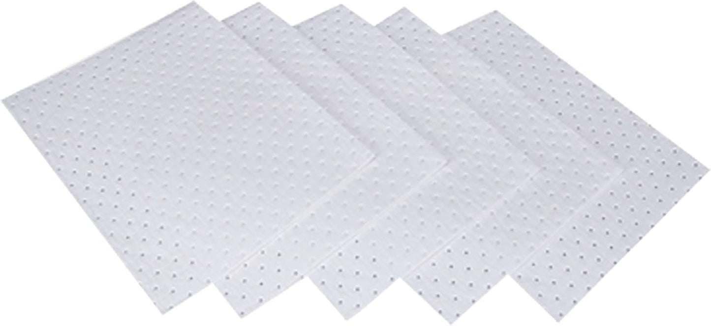 Aain Oil Absorbent Mat Pad, Heavy weight Economical Oil Absorbent Pads,Absorbs Liquids,20" Length x 15" Width, White.