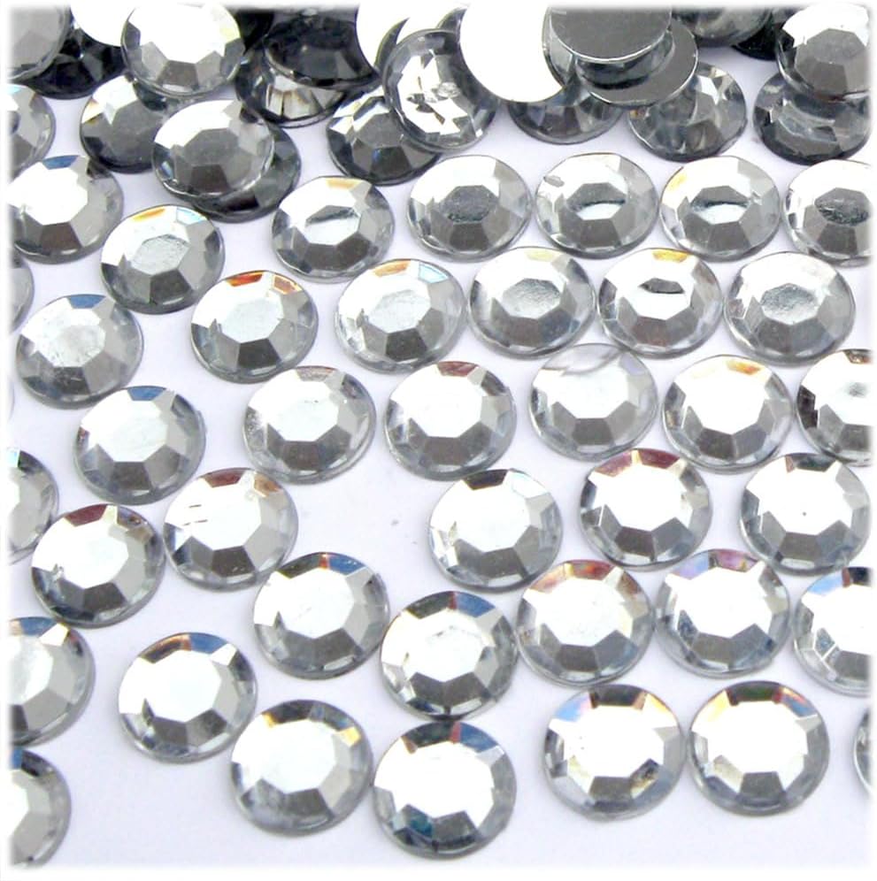 The Crafts Outlet 144pc Rhinestones Round 10mm - Peridot Light Green