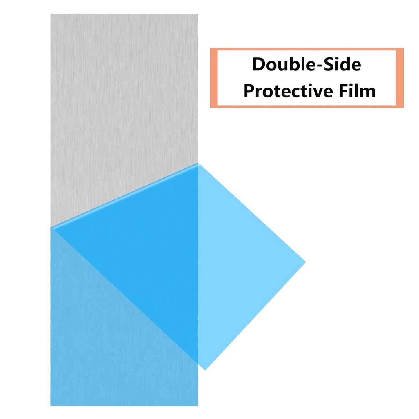 2Pack 6061 T651 Aluminum Sheet Metal 6 x 16 x 1/16 (0.06”) Inch Plain Thin Aluminum Plate Covered with Protective Film, Heat Treatable Rectangle 1.5mm Aluminum Metal Plate for Industrial, Crafting
