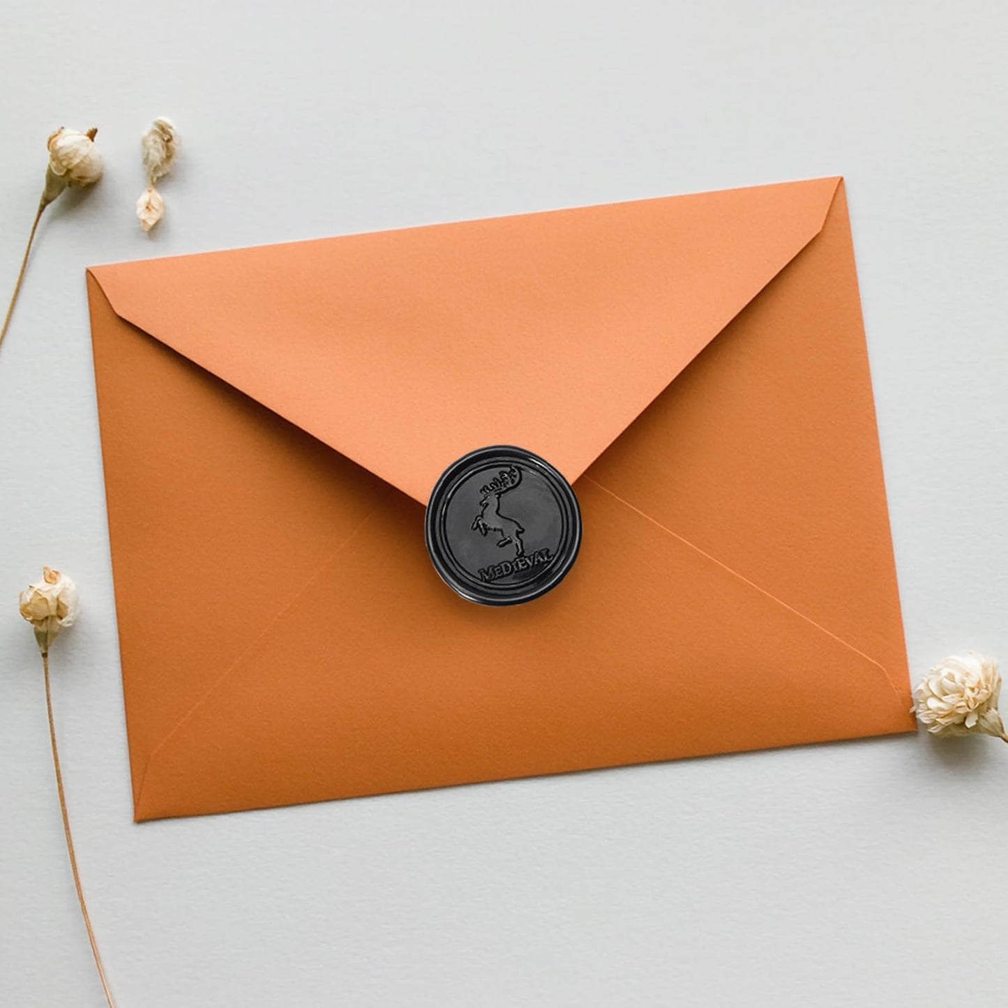 Black Large Sealing Wax Sticks for Hot Melting Glue Gun - Pack of 12 - Homemade Wax Seals for Thanks Card Envelope, Event Party Invitation, Hallowen Decors