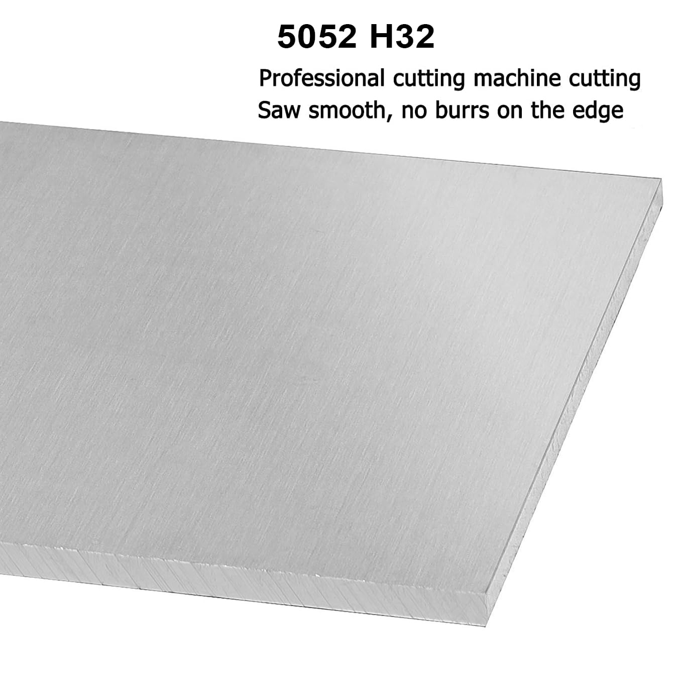 1 Pack 5052 H32 Aluminum Sheet Metal 12” x 12”x 1/16”(0.06") Flat Plain Thin Aluminum Plate Covered with Protective Film, Rectangle Metal Plate for Crafting lndustry, 1.5mm
