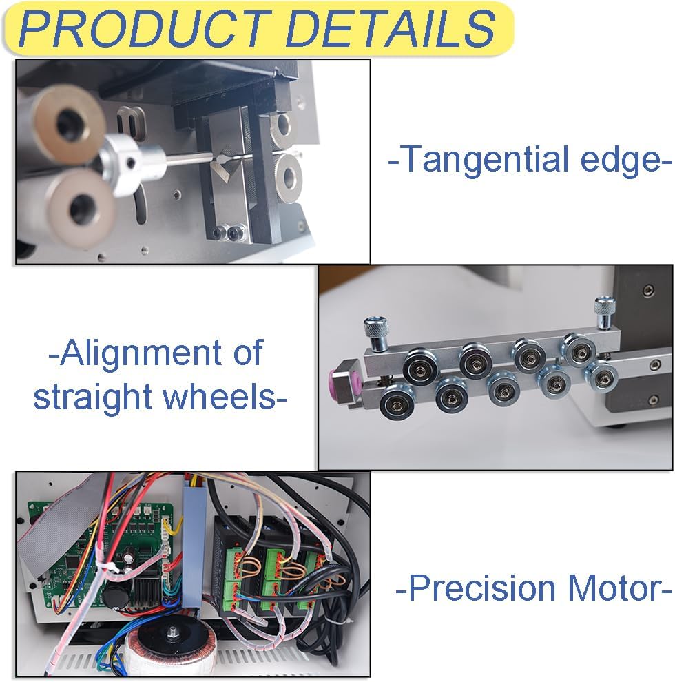Automatic Wire Stripping Machine for 32-12AWG Copper Wires, Electronic wire cutting machine Computer stripping machine