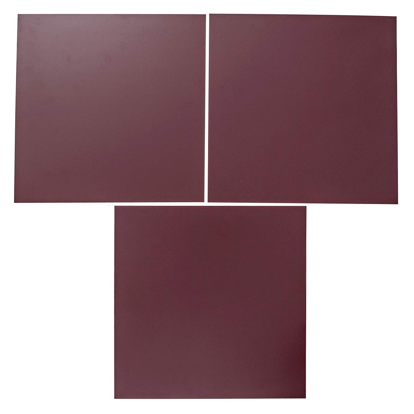 EAGLE 1: 12" x 12" 26 Gauge Sheet Metal Squares (3 Pack Per Order, Multiple Colors) Great for Arts, Crafts, DIY Home or Work Projects (18" X 18", Burgundy)