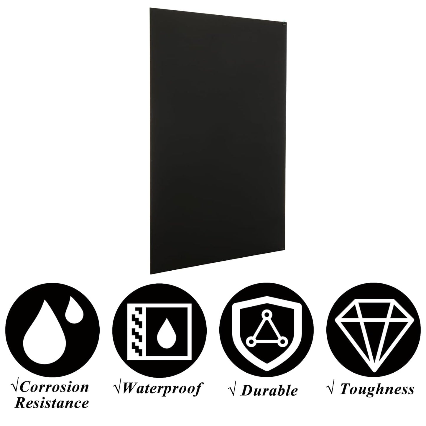 CYEAH 3 Pcs Anodized Aluminum Sheets Metal, 11.8 x 7.8 inch Metal Plates Engraving Blanks, 1 mm Thin Black Aluminum Plates Engraving Blanks for Laser Engraving, Crafting, Decoration