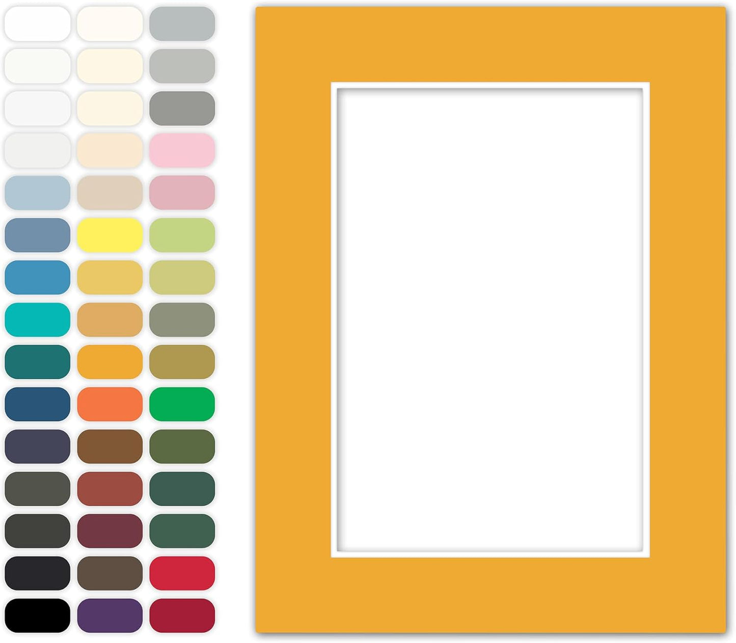 Poster Master Butterscoth Matboard – 4-Ply Acid-Free Picture Mat Board with 45° Beveled Cut, Made in USA, Custom Cut to Any Size, 1/16" Thickness for Framing & Displays