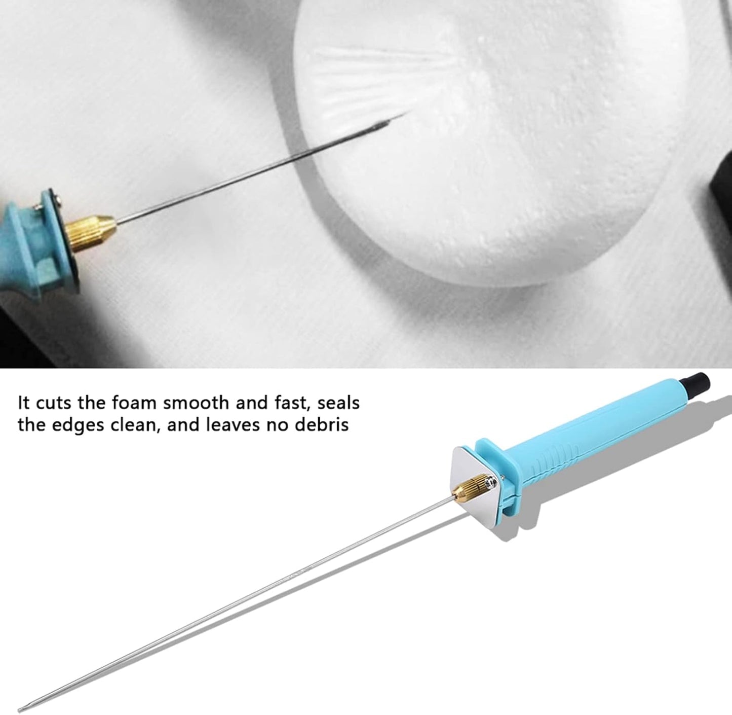 Hot Wire Foam Cutter, 30W 25cm Electric Hot Wire Cutter Foam Polystyrene Cutting Machine Hot Wire Knife Heat Cutting Engraving Pen for Creative Model Art Making, 100‑240V (US Plug)