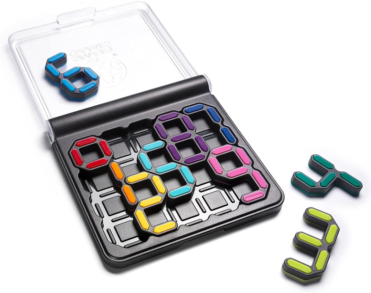 SmartGames IQ Digits – Math & Logic Puzzle with 120 Challenges – Educational Brain Game for Kids & Adults Ages 7+