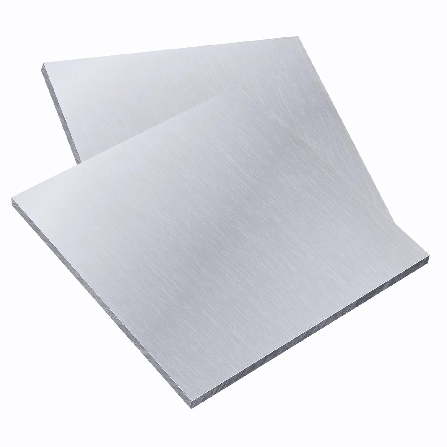 2 Pieces 6061 T651 Aluminum Sheet Metal 6 x 6 x 1/4 (0.25") Inch Thickness Rectangle Metal Plate, 6mm Aluminum Sheet, Plate for Crafting, Industry