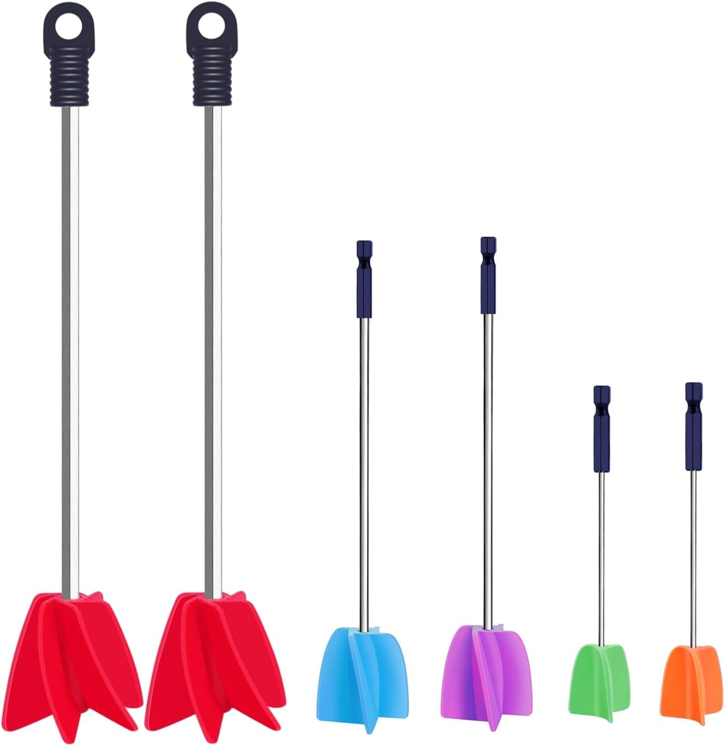 3 Sizes/6 Pack Paint Mixer,11.8 Inch, 1 Gallon Paint Mixer for Drill, Resin Mixer, Epoxy Mixer, Paint Stirrer for Drill, Drill Mixer Attachment, Epoxy Resin Mixer, Drill Paint Mixer