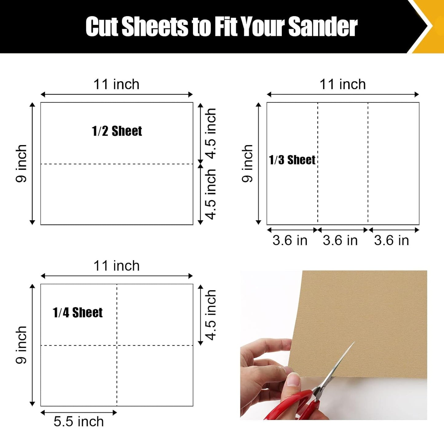 400 Grit Sandpaper, Sandpaper Assortment Sandpaper for Wood Metal Furniture Hand Sander Sand Paper Set Sandpaper Sheets Cut for Use 9" x 11"/12 Sheets