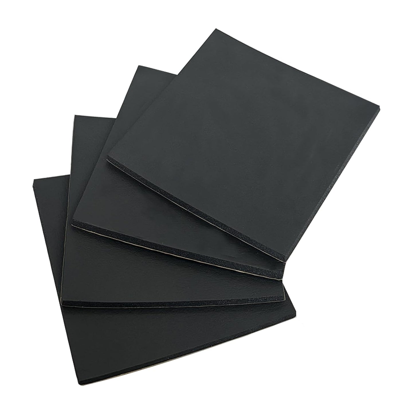 4 Pieces Adhesive Foam Padding 1/4 in Thick X 4 in X 4 in, Anti Vibration Pads, Closed Cell Foam Pads for Anti-Slip, Shock Absorption