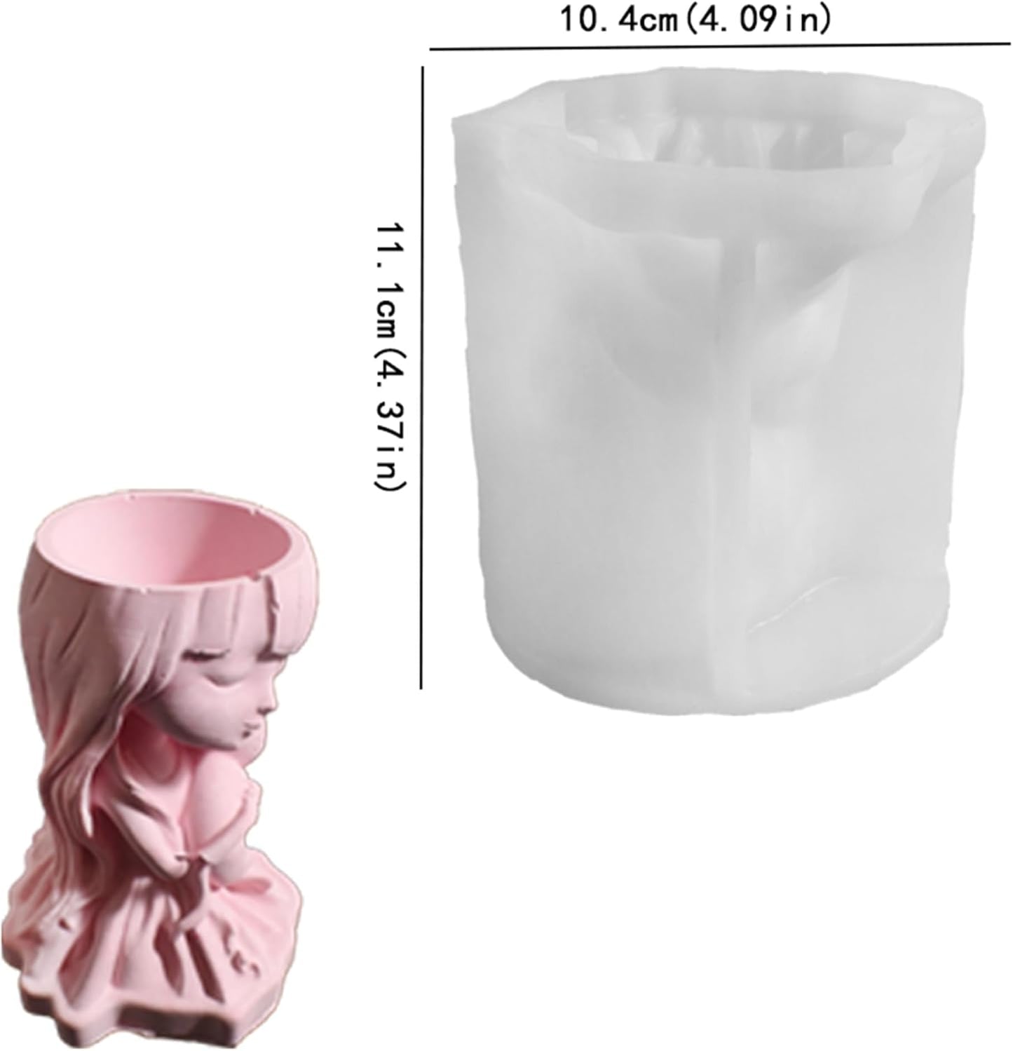Angel Soap Resin Casting Silicone Mold for Candle Making - 3D Animal Candle Decorating Mold
