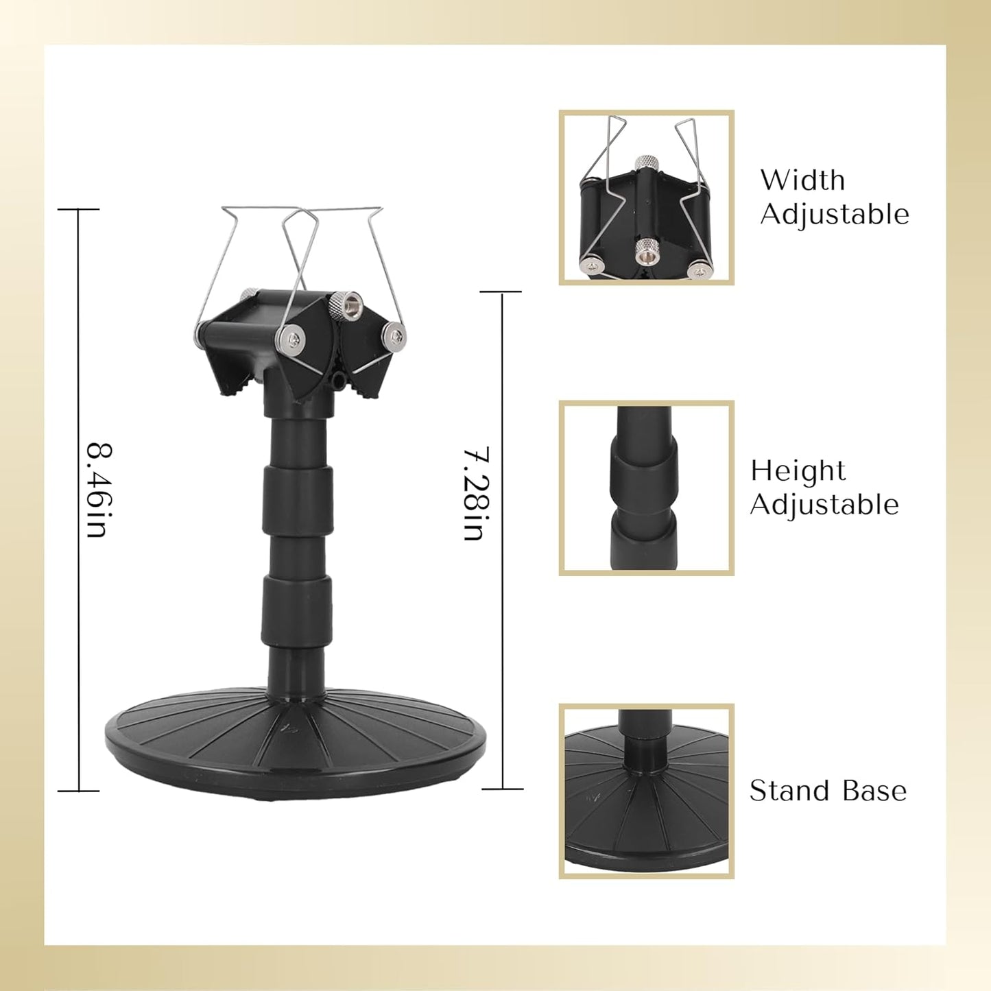 Spray Work Painting Stand Set, Adjustable Height Adjustable Spring Width Painting Turn Table Stand, Spray Painting Stand Base for DIY Model Car