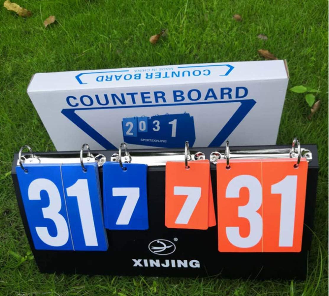Portable Table Top Scoreboard Flipper, Multi Sports Score Flip Scoreboard Score Keeper