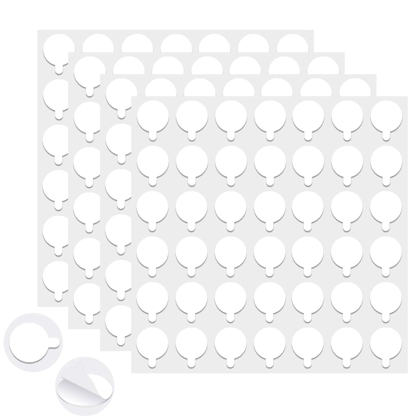 Sticky Tack Dots Easy to Peel, Clear Museum Putty Glue Gel Double Sided Mounting Sticky Tack for Action Figures Wall Hanging, Crafts, Balloons, Poster, Decorations